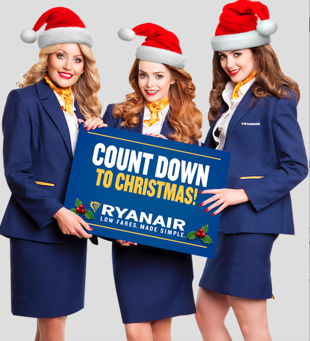 Ryanair launch 100-days-to-Christmas massive seat sale with 50000 seats for just €9.99 for October to December