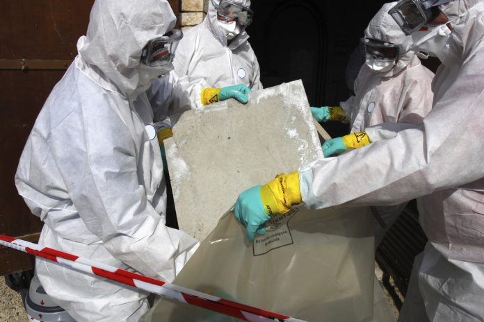 Remove materials containing some asbestos Asbestos Alert in another dozen of schools