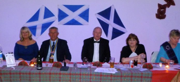 Burns Night supper 3 Hondón Valley Legion Remember Robbie Burns.