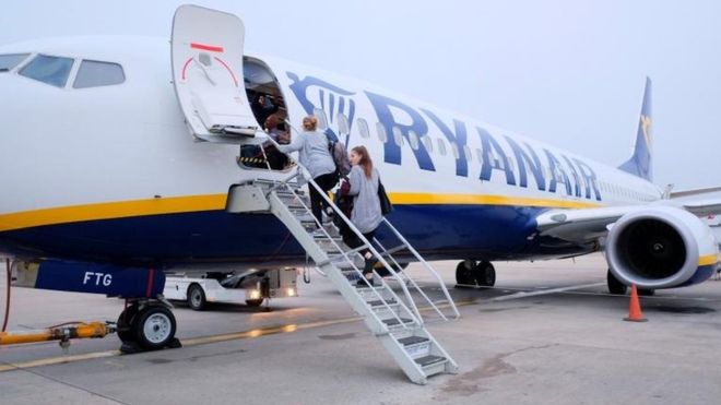 Ryanair passengers fall for September - down 64% compared to 2019