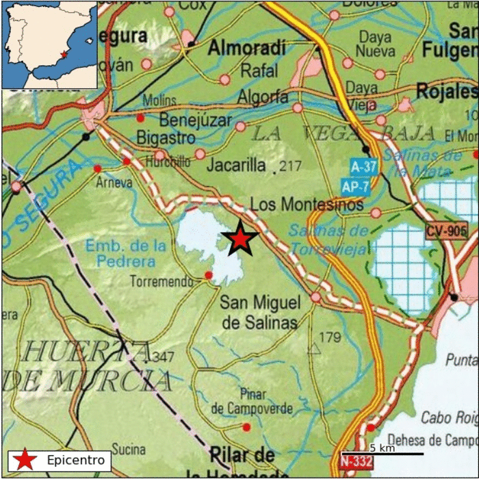 Earthquake in Los Montesinos