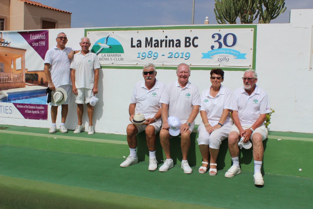 Celebrating 30 years at La Marina Bowls Club