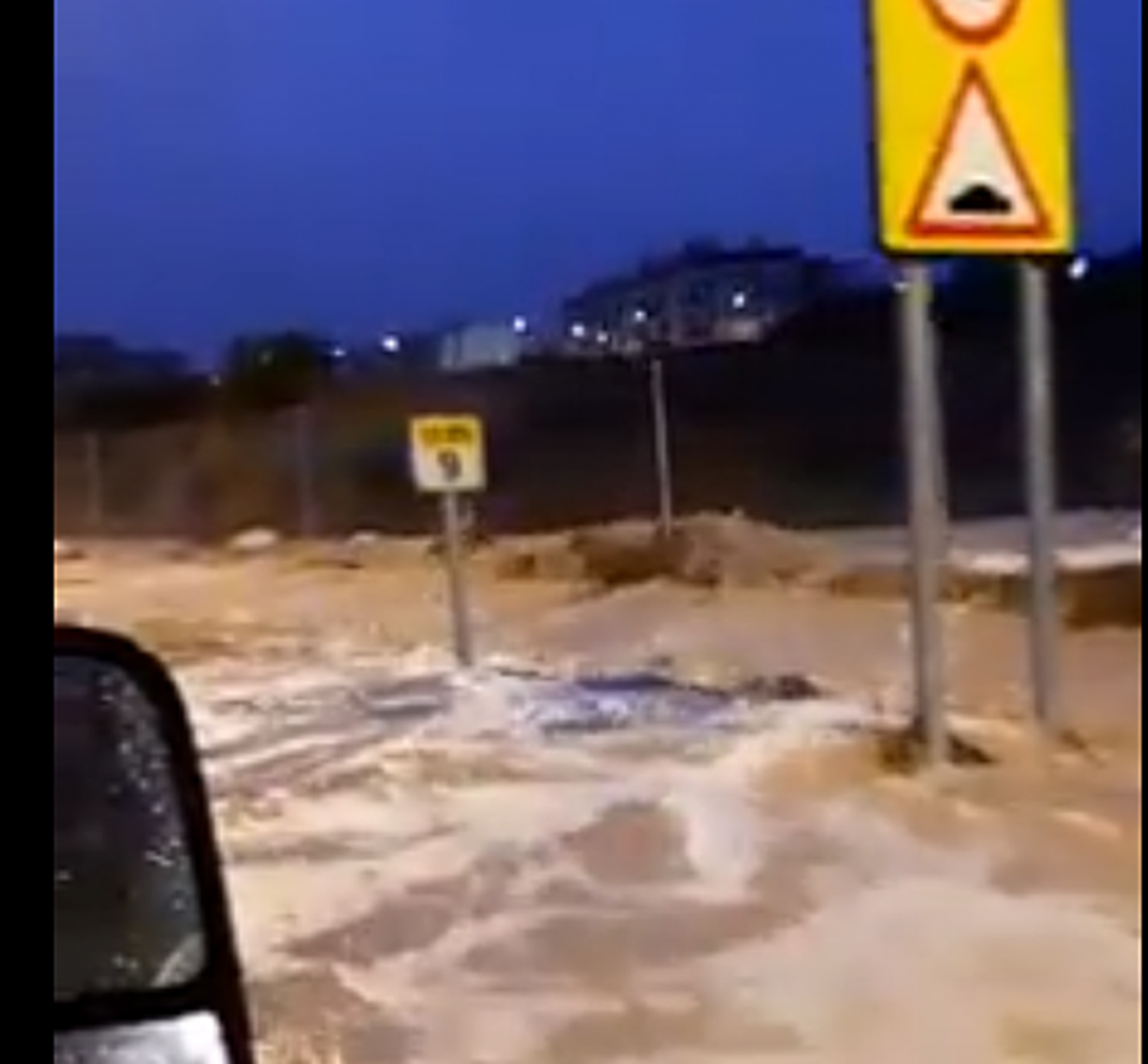 ROJALES was also under floodwaters on Wednesday