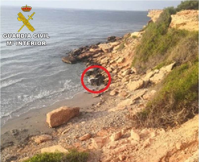 The man was trapped between rocks overnight