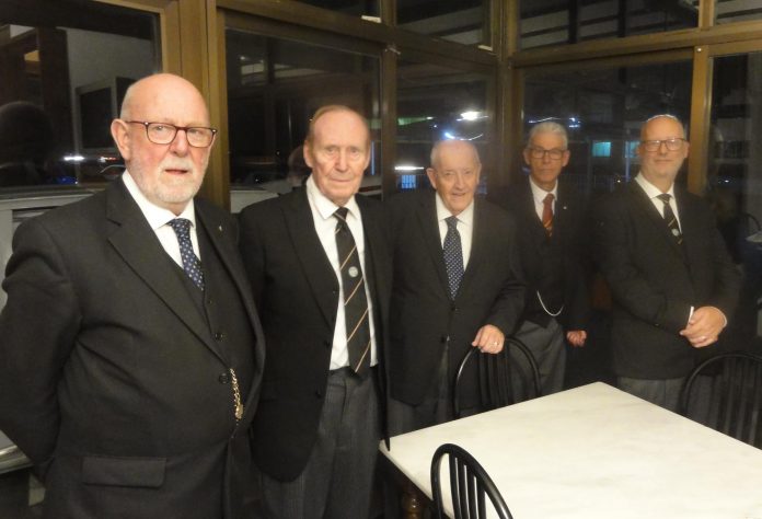 Local Freemasons act as Father Christmas.