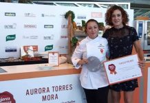 YES CHEF! Ana Belen Juarez Pastor pictured with top chef Aurora Torres.