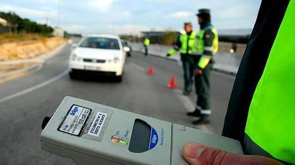 Spanish Policia Traffico 25,000 alcohol checks daily during Christmas