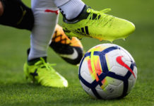 Referee abandons match after a debacle involving both sides. !!! Football boots