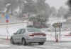 Väder: Snö träffar Medelhavskusten: Fordon instängda i Alicante, snö rör sig mot Castellón Sneeuwval in de regio