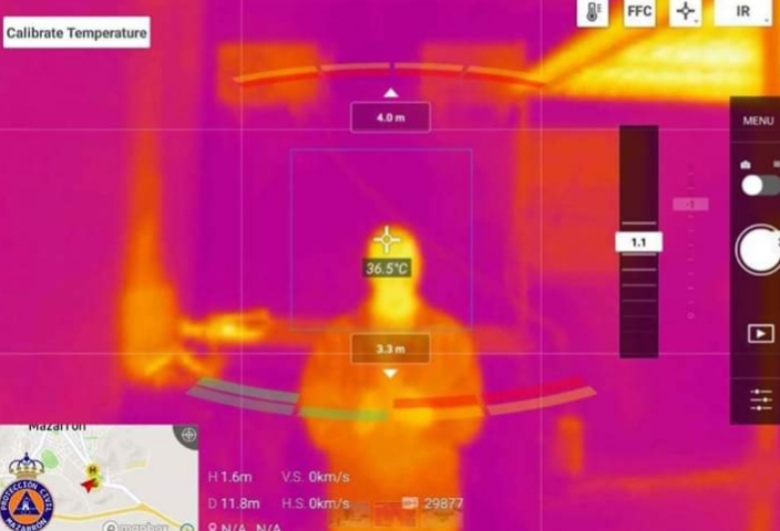 Drones used to calibrate temperatures in Mazarron