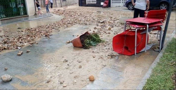 Deluge of rain and hail lead to flooding in Torrevieja