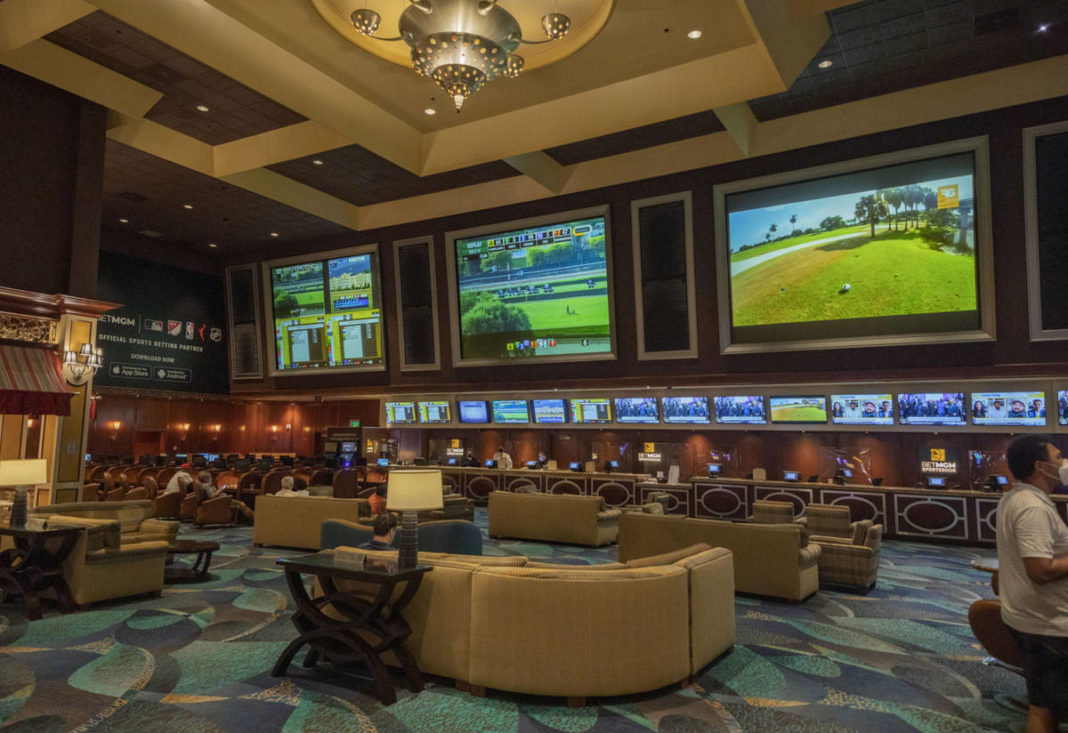 Almost all of the approximately 50 bets were placed using self-serve kiosks at the Bellagio resort