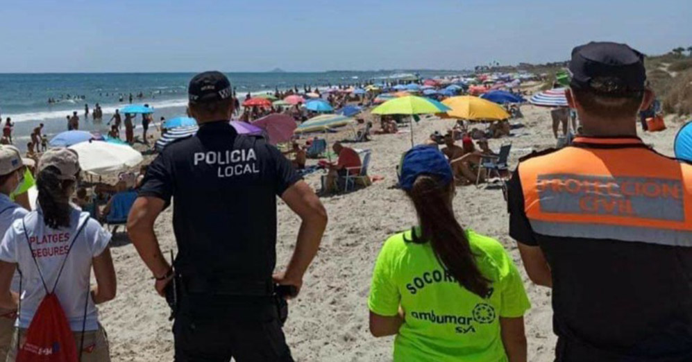 Security at Pilar de la Horadada beaches.