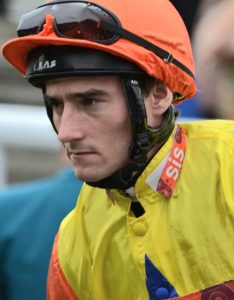 Jockey Daniel Tudhope rides veteran Lord Glitters at Ayr.