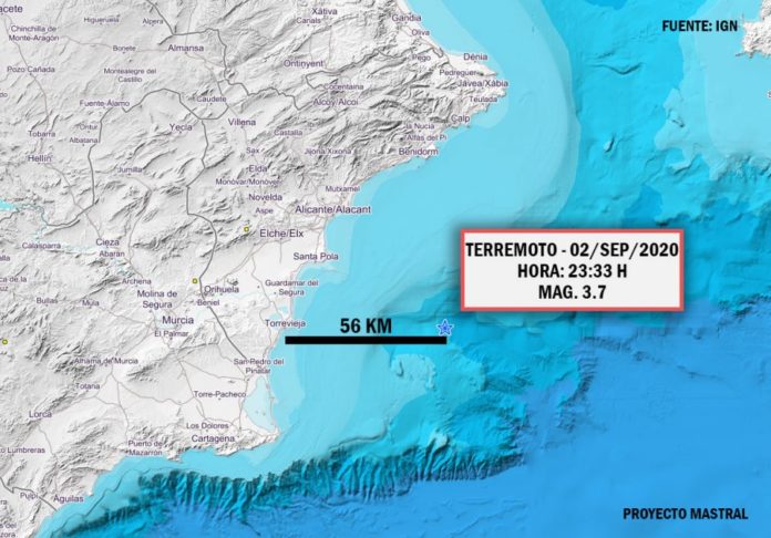 An earthquake 56 km off the coast of Torrevieja makes the region ...