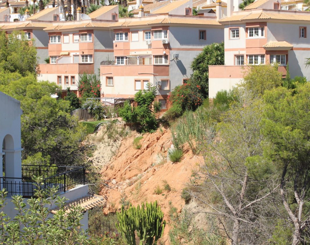 The barranco is gradually being washed away