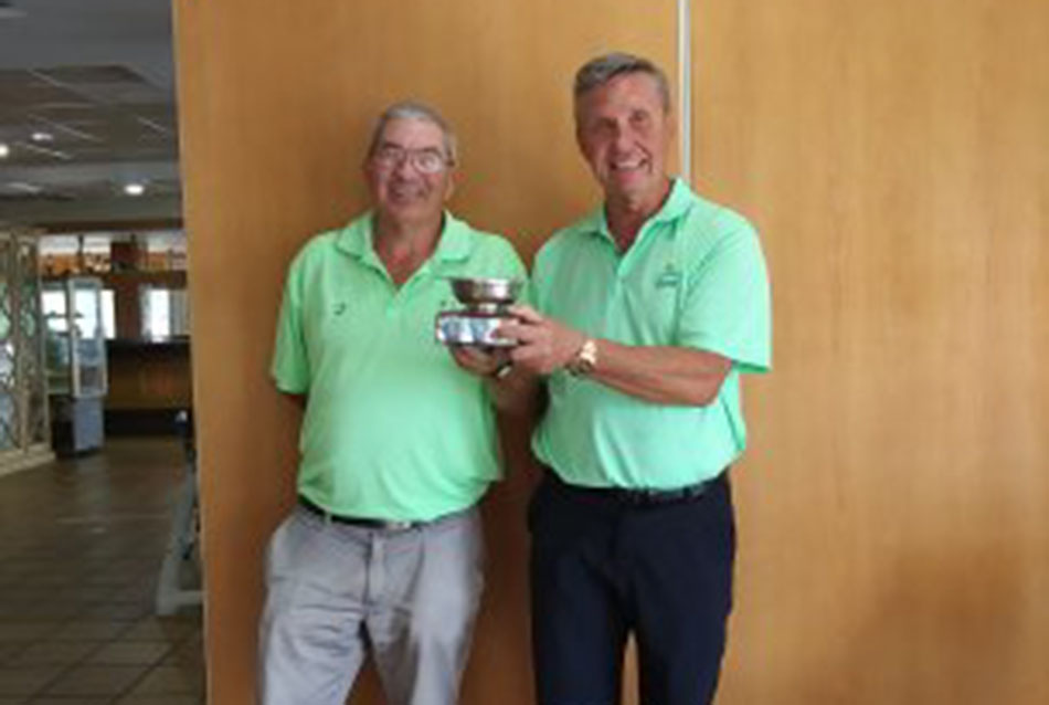 Winners of the trophy were Nigel Siddall and Peter Gardiner with 46 points,