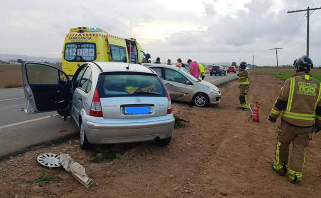 Female driver dies in a collision between two vehicles in Torre Pacheco