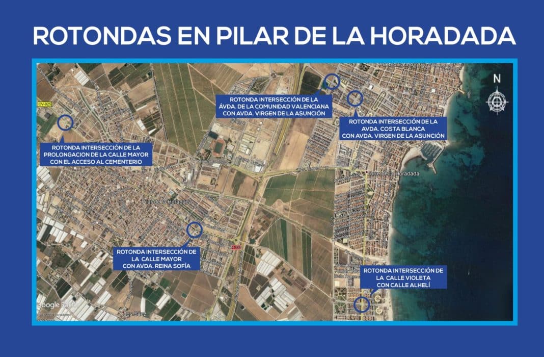 Five new roundabouts for Pilar de la Horadada