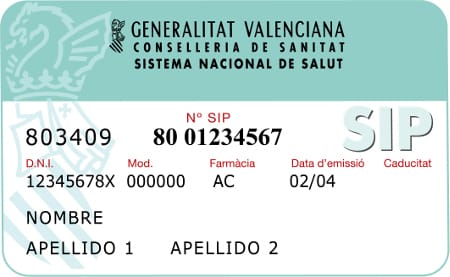 Health Card Spain - SIP Card