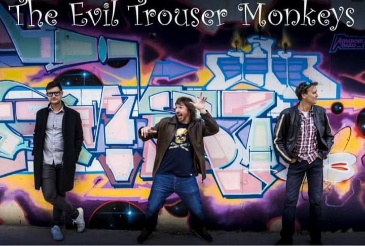 The Evil Trouser Monkeys: Gary Hutchinson, Andrew Hopkins and Perren Armstrong.