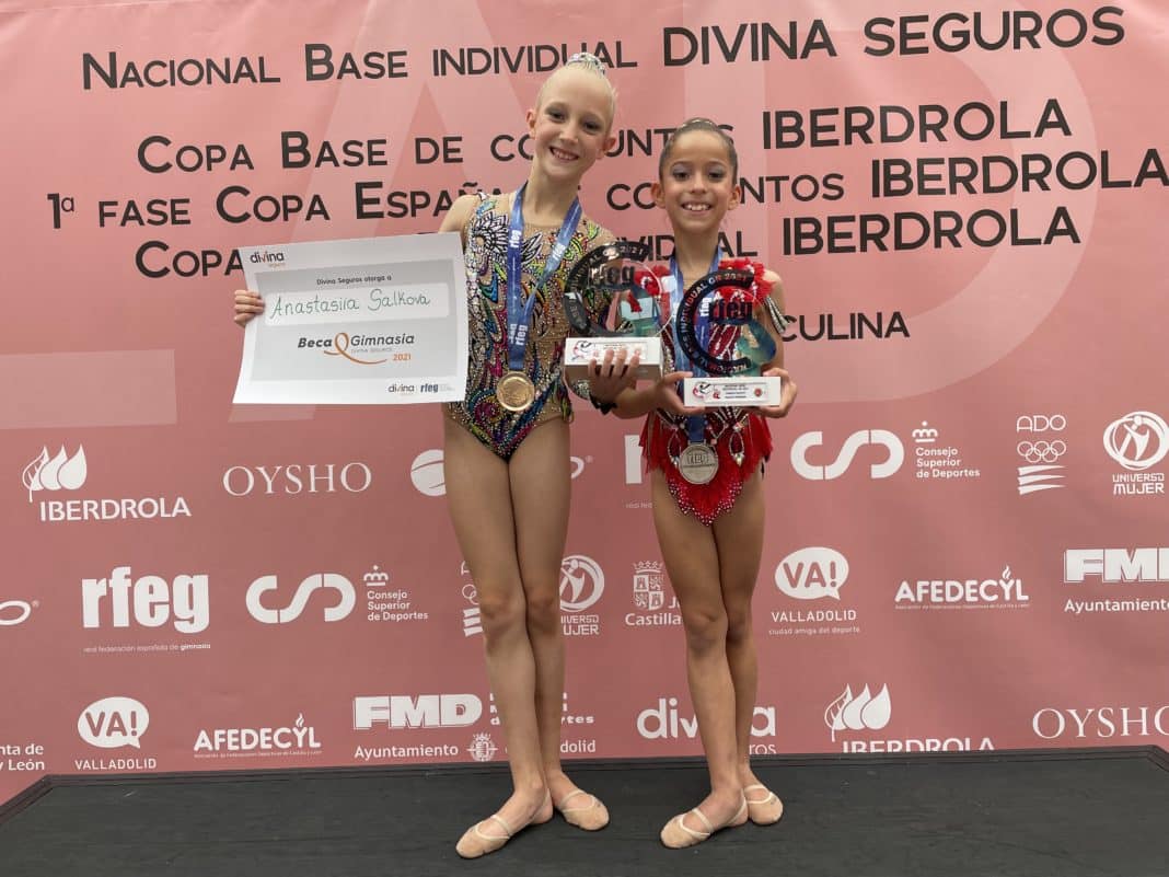 Gold and Silver for Jennifer Colino Gymnasts in Valladolid.