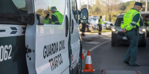 Guardia Civil traffic checkpoint