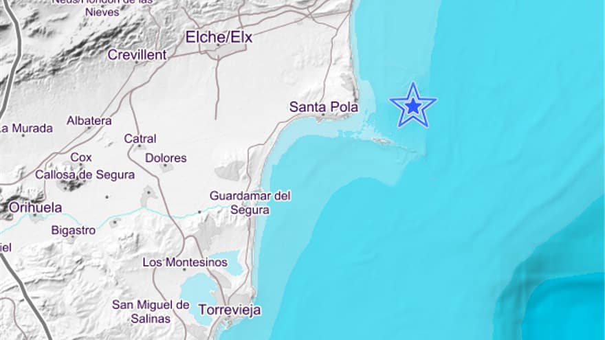 Earthquake recorded in Santa Pola