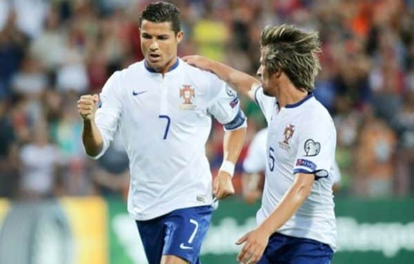 Coentrao and Real Madrid teammate Ronaldo.
