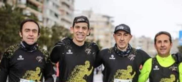 Los Montesinos athletes who competed in Santa Pola International Half Marathon.