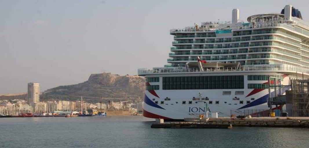 The Iona belonging to P&O Cruises, which will stop in Alicante this Friday