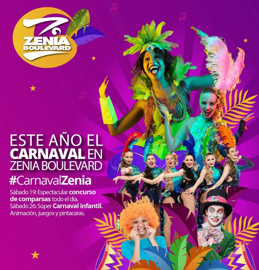 Come and enjoy Carneval in February 2022 at La Zenia Boulevard