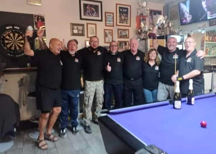 Fire Station Black Watch won the Torrevieja Pool League Division 1 Cup Final defeating Office Aces