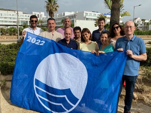 Mojácar officially raises its six blue flags