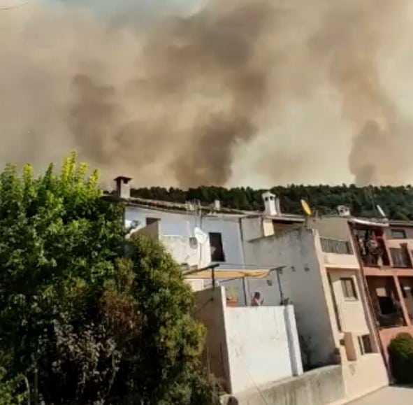 Benimassot evacuated as Vall d'Ebo fire moves in