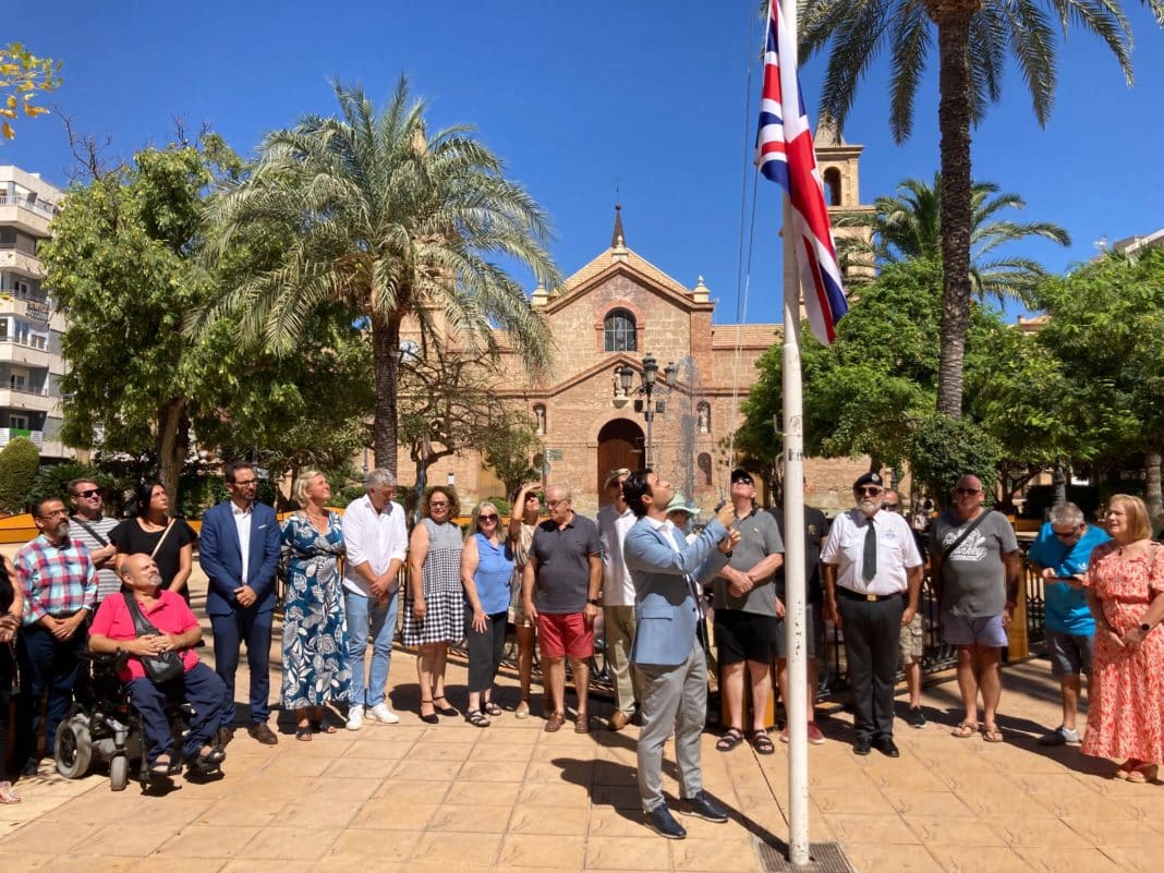 The Union flag was lowered to half mast by the mayor