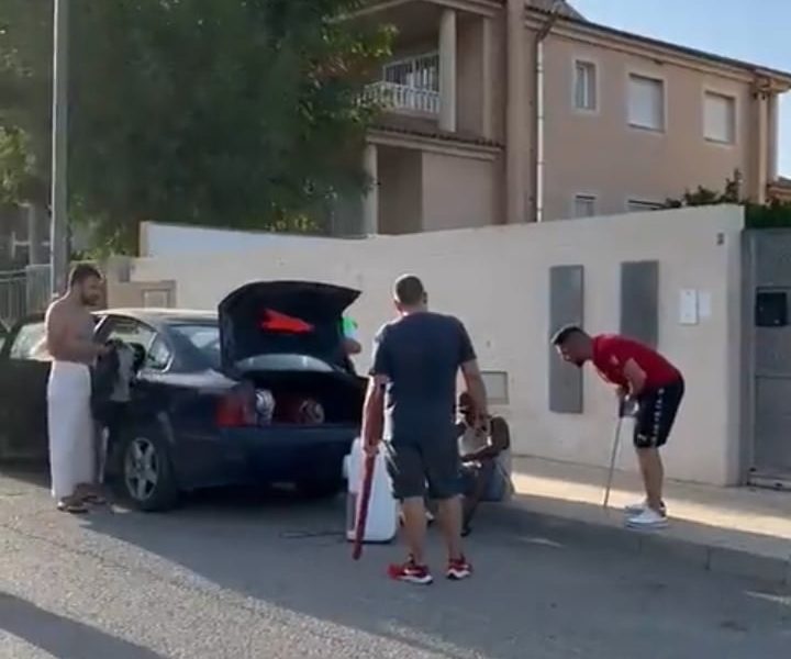 Squatters evicted in Murcia.