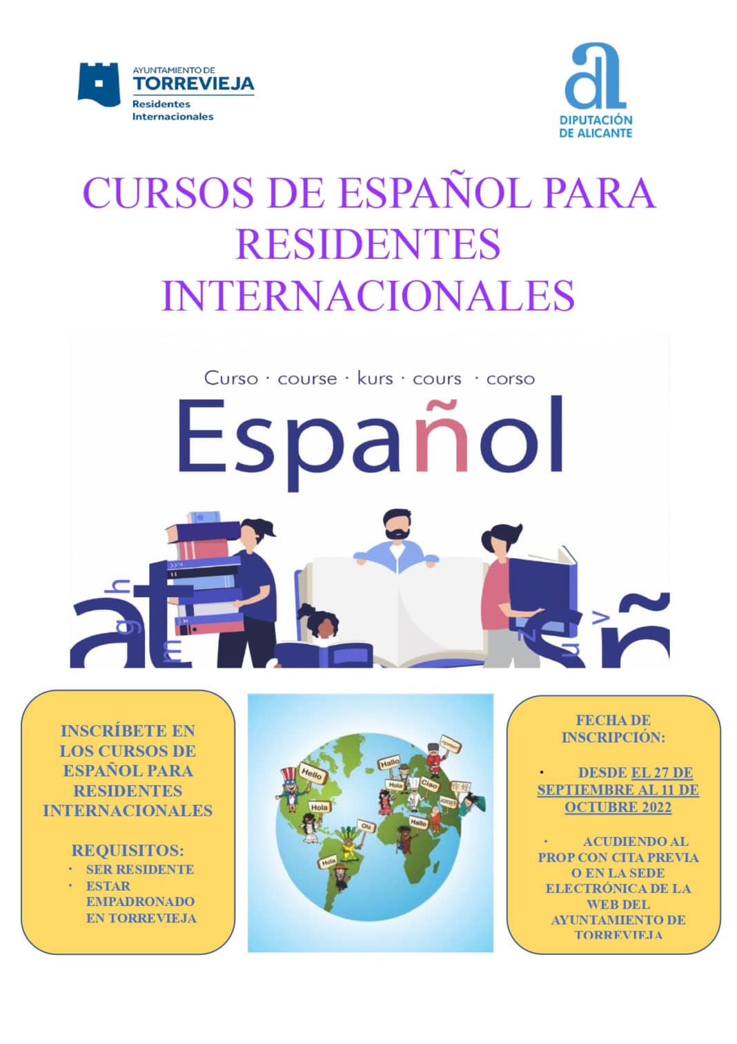 Registration opens for Spanish courses in Torrevieja
