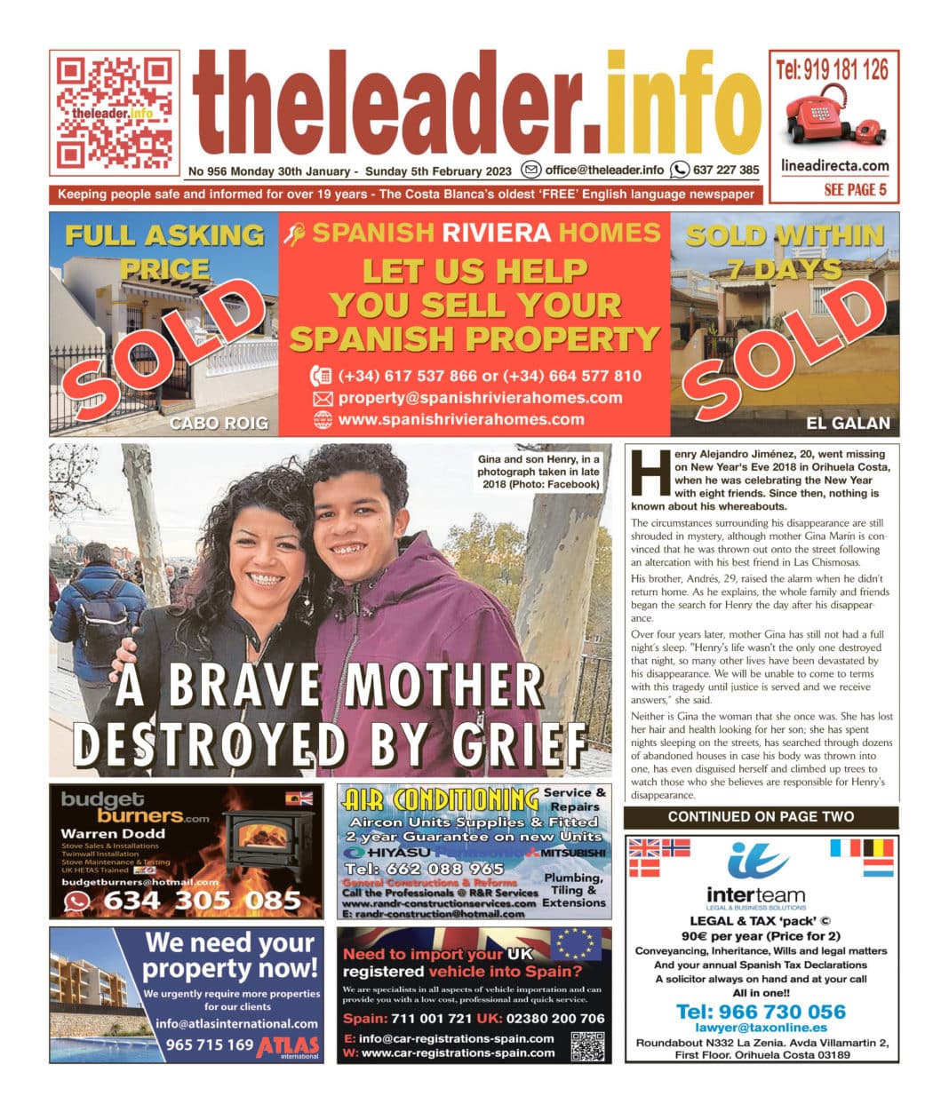 The Leader Newspaper 30 January 2023 – Edition 956
