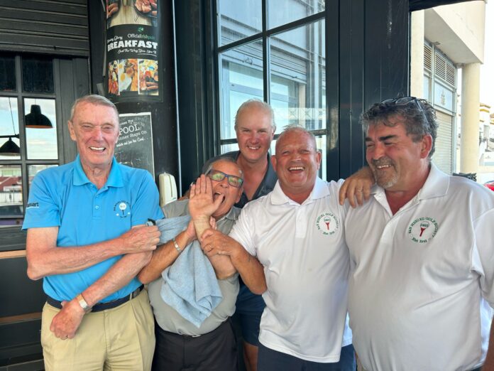 A full field with a late phone call to one lucky reserve due to a late cancellation, teed up eagerly to play this well-maintained and popular course.