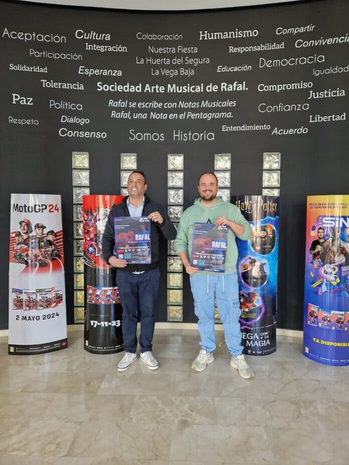 La segunda edición de “Rafal Game Party” tendrá lugar el 3 de mayo de 2025 en el Auditorio Arte Musical de Rafal, reuniendo a gamers de todas las edades para una jornada de videojuegos, competición y tecnología.