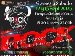 ¡Aún quedan algunas entradas disponibles para el Festival Rock Contra el Cáncer de Torrevieja!