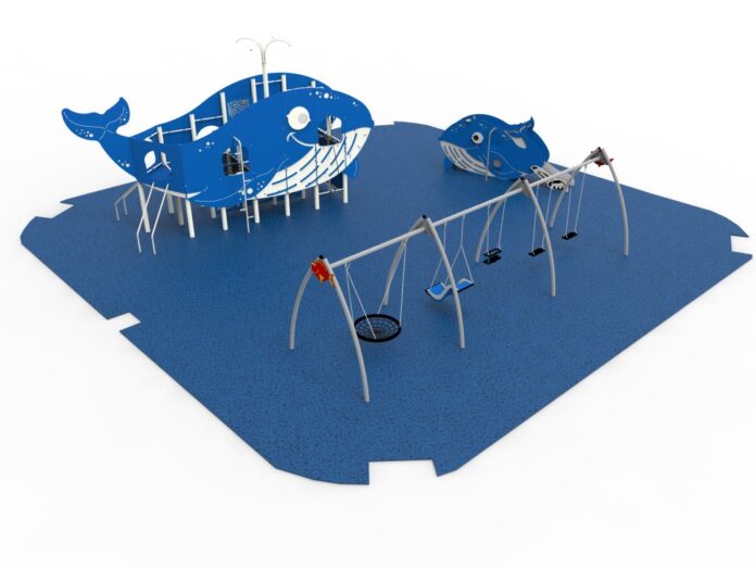 Park Mar Egeo/Alelhí: Duża konstrukcja w kształcie wieloryba dla dzieci w wieku 3–12 lat z siatkami wspinaczkowymi, zjeżdżalniami oraz sześcioma panelami sensorycznymi i poznawczymi. Zostanie również zainstalowana mniejsza konstrukcja w kształcie „młodego wieloryba” dla dzieci w wieku 3–6 lat.