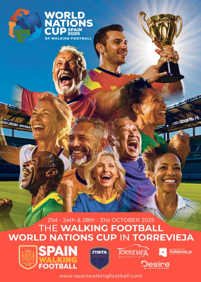 L'attesissima Coppa del Mondo di calcio camminato avrà inizio a Torrevieja martedì 21 ottobre, segnando l'inizio di un'entusiasmante settimana di competizioni internazionali.