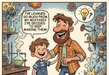 ‘Making the right mistakes …’ The greatest mistake you can make in this life is to be constantly fearful you will make one