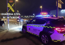 DRUG DEALERS HURL HASHISH OUT WINDOW IN ORIHUELA NIGHTTIME CHASE Backup from the National Police joined the hunt, and finally, on a sharp curve, the car slowed just enough for officers to jump in and make the arrest.