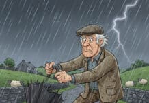 When an umbrella is more of a curse than a convenience… At one time the umbrella was regarded as a luxury item and generally reserved for royalty and as far as this writer is concerned, royalty should have kept them.