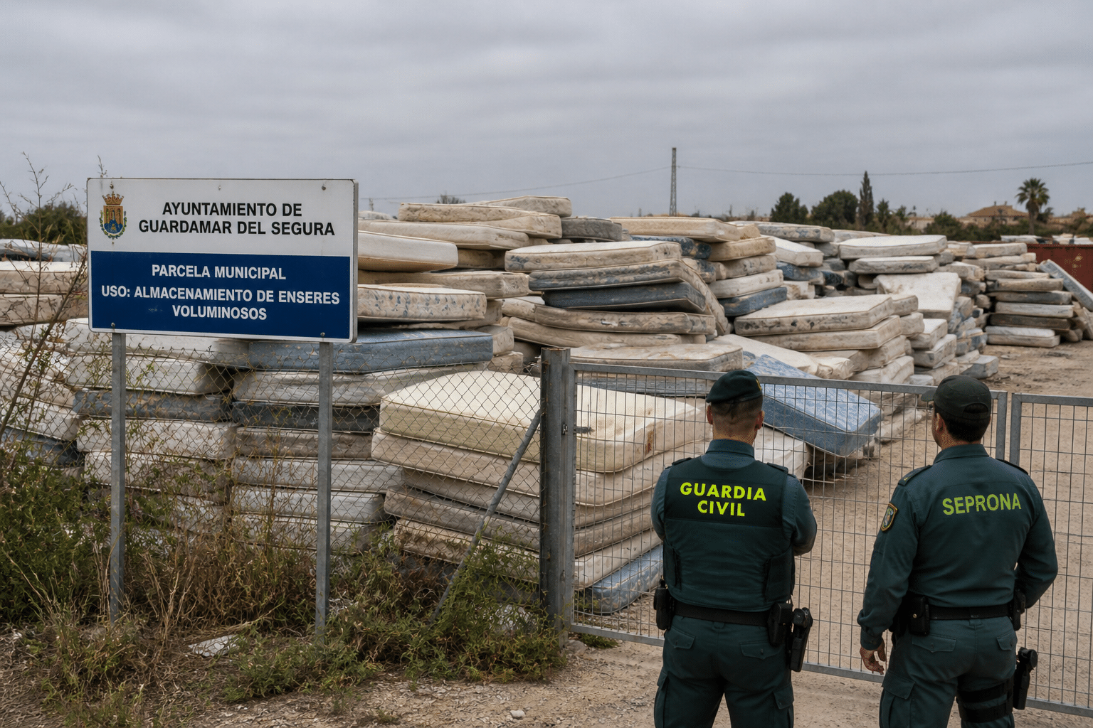 Guardamar removes thousands of stored mattresses amid environmental concerns
