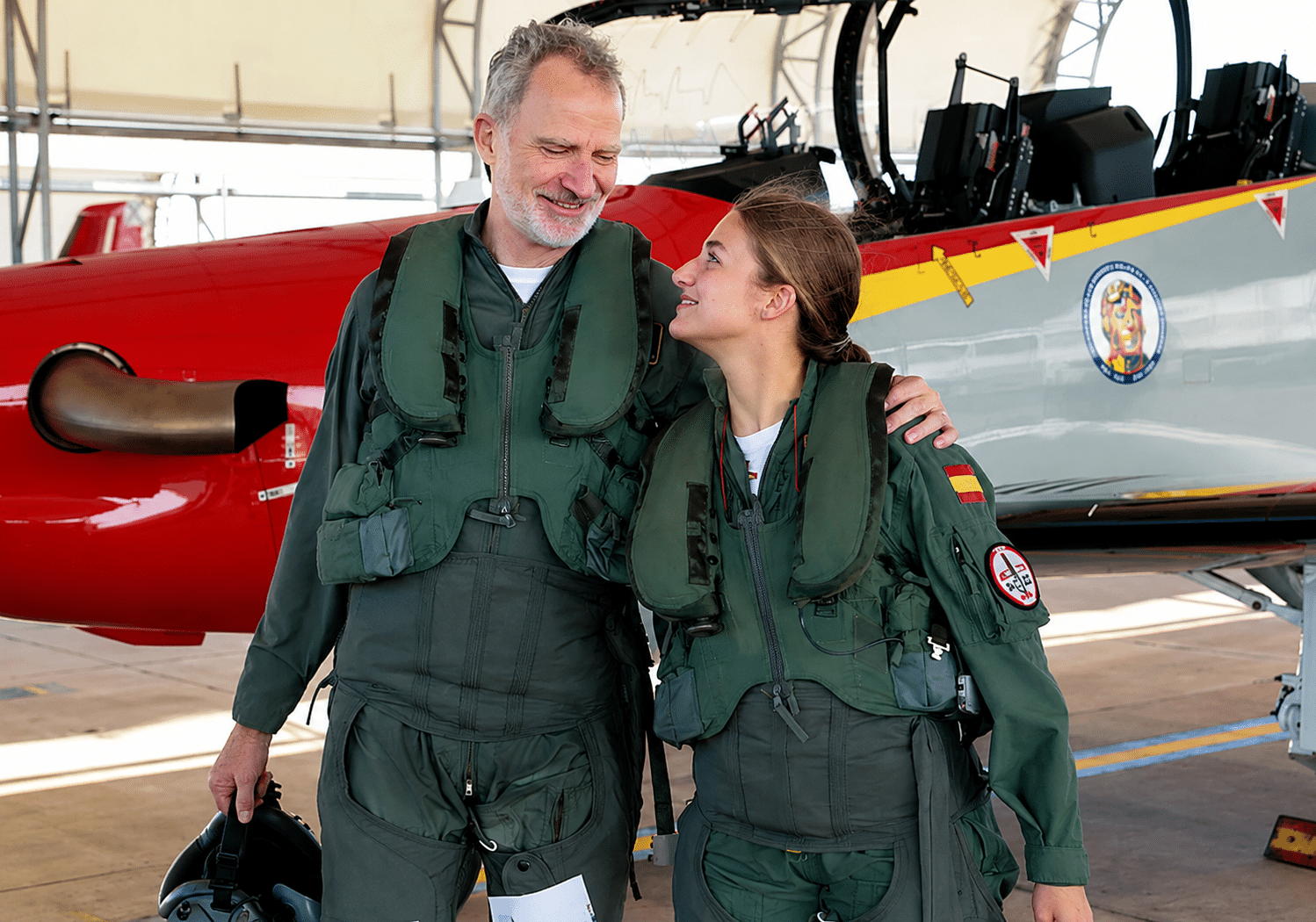 ROYAL FORMATION: King Felipe and Princess Leonor Share Historic Flight Over the Mar Menor