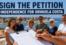 Signer underskriftskampanjen for Orihuela Costas uavhengighet PIOC utarbeider en formell uavhengighetssak støttet av tekniske rapporter som vurderer levedyktigheten til en egen kommune. Å demonstrere offentlig støtte gjennom underskrifter på underskrifter er et viktig første skritt i den prosessen.